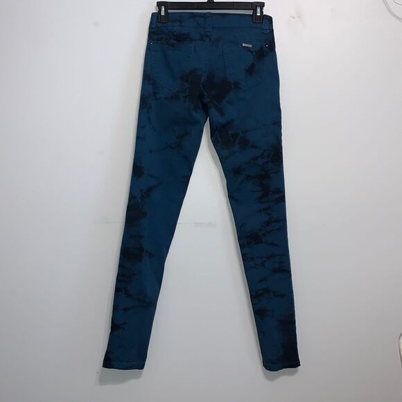 H & G | Juniors Blue AND Black Marble Skinny Denim Casual Jeans Pants Size 3 - Picture 4 of 7